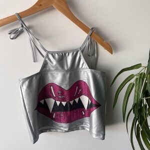 New Dolls Kill Vampire Party Rave Mini Skirt